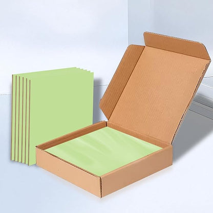 6 Pack Colored MDF Boards for Laser Engraving, 12x12x1/8 (3mm) Unfinished Fiberboard for Laser Cutting, DIY Craft Projects, Home Decor, Sign Making, Woodworking (Light Green)