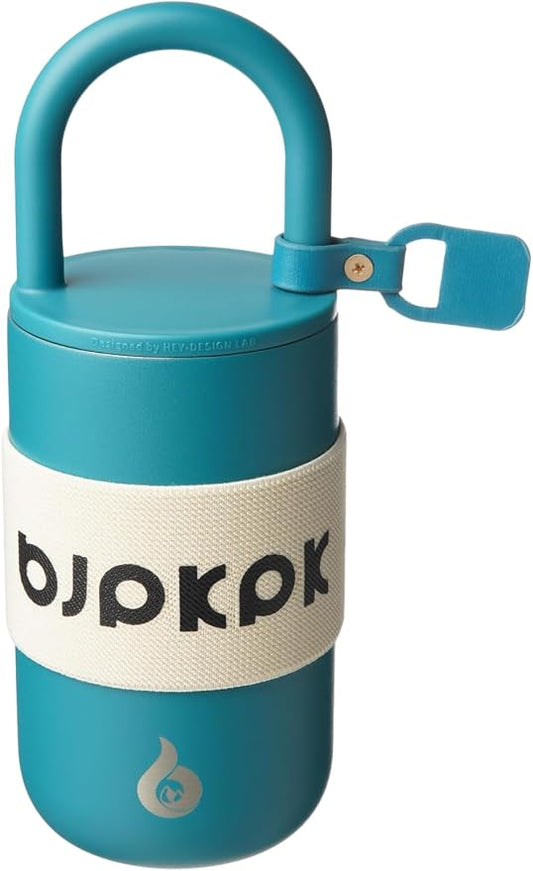 BJPKPK 13oz Tumbler With Lid And Handle Insulated Tumblers Cup Stainless Steel Coffee Mug,Laguna
