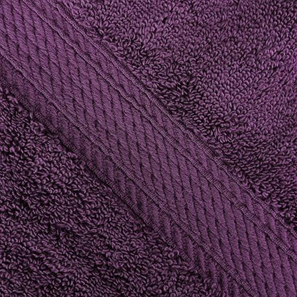 Superior Egyptian Cotton Plush & Absorbent, Face Towel Set of 6, Plum