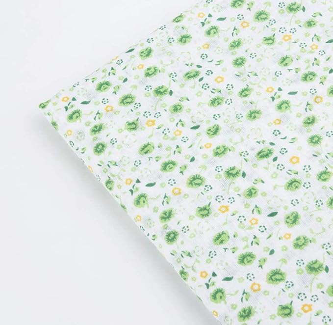7 pcs 20" x 20" Cotton Fabric DIY Making Supplies Quilting Patchwork Fabric Fat Quarter Bundles DIY for Quilting Cotton Patchwork Cushions (Mix Flowers, 20" x 20")