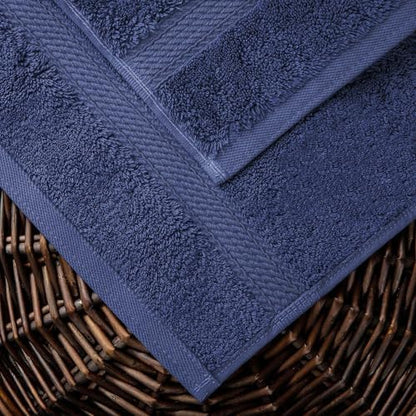 SUPERIOR Egyptian Cotton Ultra Plush & Absorbent, 10 Piece Set, Navy Blue