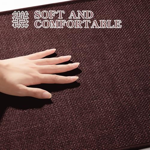 chakme Bathroom Rugs Mat 59x24, Ultra Thin Non Slip Bath Mat Large Quick Dry Absorbent Bath Mat for Bathroom Floor, (Dark Purple, 59"x24")