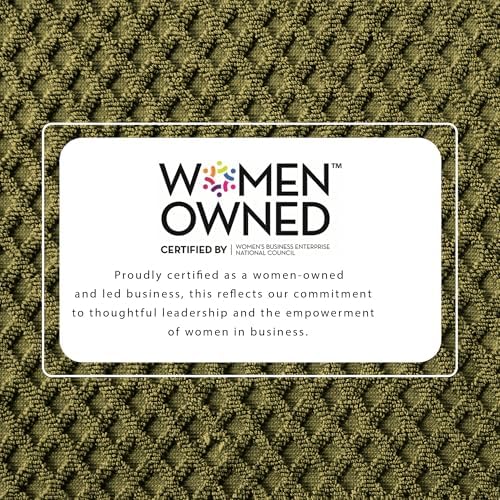 Great Bay Home Bath Towels - 100% Cotton 6 Piece Towel Set - Diamond Waffle Weave - Absorbent, Durable, Quick-Dry Towels for Bathroom (Olive)