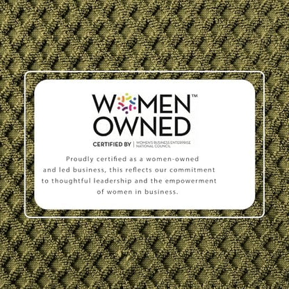 Great Bay Home Bath Towels - 100% Cotton 6 Piece Towel Set - Diamond Waffle Weave - Absorbent, Durable, Quick-Dry Towels for Bathroom (Olive)