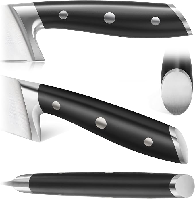 Cangshan ALPS Series 502735 German Steel Forged 8-inch Chef's Knife with Sheath, Black