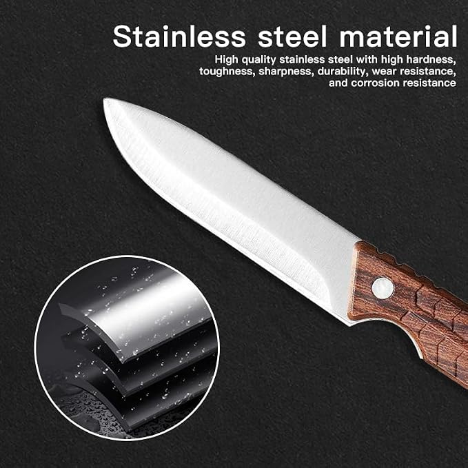 Chef Knife,8.8" Professional Kitchen Knife for Cooking,Made of Stainless Steel,Ultra Sharp for Cutting food,with Ergonomic Handle,for Home & Restaurant