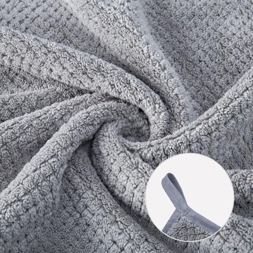 Extra Large Bath Towel Set of 2 (35"x70"),Oversized Bath Sheet Super Soft Highly Absorbent Jumbo Bathroom Towel Set Microfibers Quick Dry Shower Towel for Hotel,Bathroom,Guest,Spa,Gym (2PCS Grey)