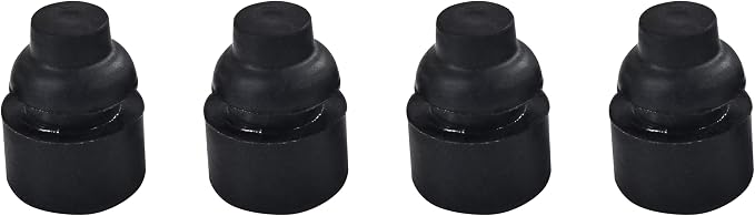 4 Pcs Rubber Feet for Slow Cookers, Slow Cooker Insert Accessories, Crockpot Rubber Feet Replacement, Fits 0.36–0.41 Inch Holes, Prevent Scratches and Break (0.43 x 0.63 Inch)