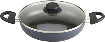 GoodCook Everyday 10.4-Inch Nonstick Cooking Pot with Lid, One Pot Meal Pan, Deep Casserole Dish, Aluminum Stockpot with Higher Walls, Ergonomic Handles, Even Heating, Black