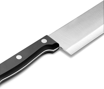 10-Inch Chef Knife – Full Tang Razor-Sharp High Carbon Stainless Steel Blade – Hollow Grind Edge – Ergonomic Grip Handle – Professional Kitchen Knife, Black