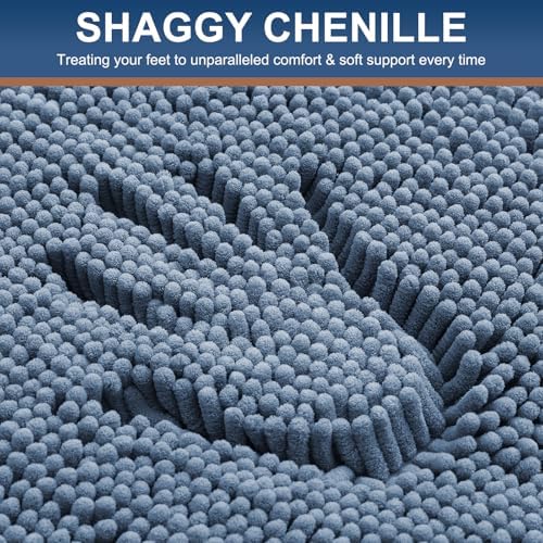 Smiry Bathroom Rugs 96X36, Luxury Chenille Extra Soft Absorbent Bath Mat