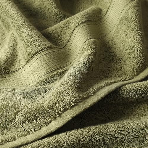 Superior Egyptian Cotton Ultra Plush & Absorbent, 6 Piece Set, Forest Green