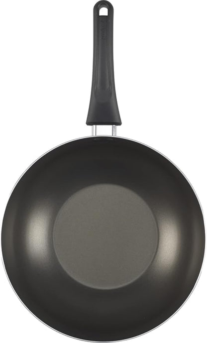 GoodCook Everyday Nonstick 11-Inch Stir Fry Pan, Deep Walled Skillet for Easy Mixing, Even-Heating Aluminum Wok, Ergonomic Handle, Charcoal Silicone Lacquer, Black Frying Pan