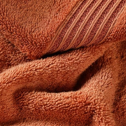 SUPERIOR Egyptian Cotton Bath Towel Set, Towels for Home Bathroom, Master Bath, Decor Essentials, Quick Dry, Absorbent, Large Body Towels, Spa, Hotel, Resort, Adult, Kids, Set of 4, Caramel Brown