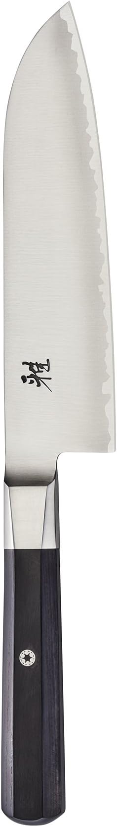 Miyabi Koh Japanese Fine Edge Santoku Knife,7-inch, Kitchen Knife, Pakkawood Octagon-shaped Handle, Hand-honed Blade Finished with Katana Edge, Handcrafted in Seki, Japan