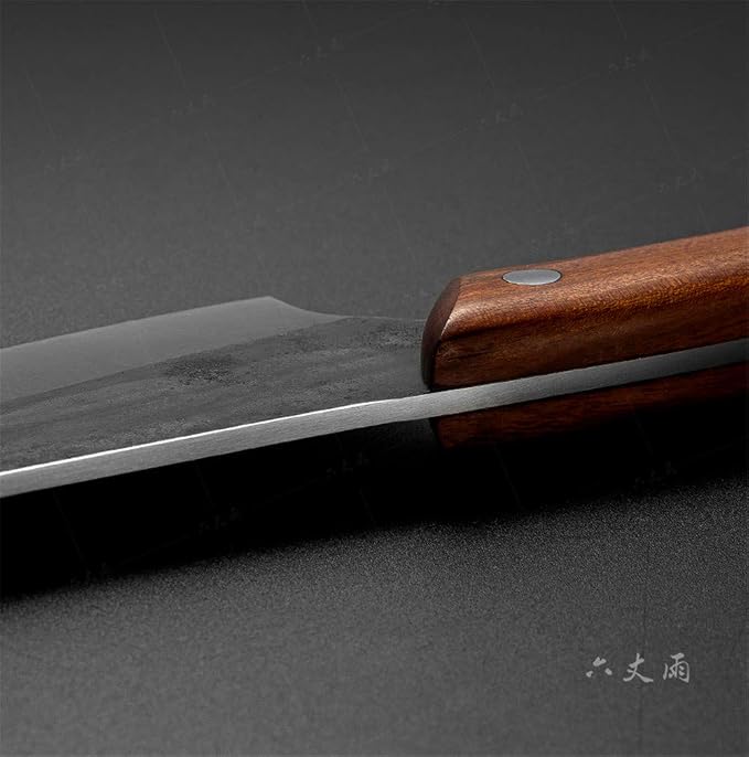Handmade Forged Boning Knife,Professional 6 inch Slaughter Cleaver,5Cr15Mov Forging Stainless Steel Knife For Slicing Meat cutting Vegetables and Fruits Deboning Knife, Kitchen, BBQ, Camping