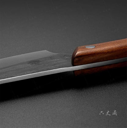 Handmade Forged Boning Knife,Professional 6 inch Slaughter Cleaver,5Cr15Mov Forging Stainless Steel Knife For Slicing Meat cutting Vegetables and Fruits Deboning Knife, Kitchen, BBQ, Camping