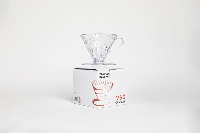 HARIO V60 Plastic Coffee Dripper, Size 02, Clear