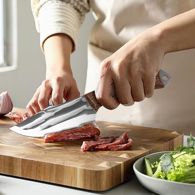 Chef Knife,8.2" Professional Kitchen Knife for Cooking,Made of Stainless Steel,Ultra Sharp for Cutting food,with Ergonomic Handle,for Home & Restaurant