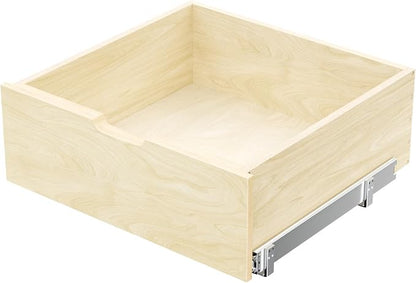 Pull Out Cabinet Organizer, Slide Out Wood Drawer, Pull Out Drawers for Cabinets, 8" High Pull Out Shelf for Kitchen Cabinet Pantry, 22½" W×21" D