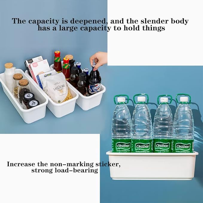 2 Pack Under Sink Organizers and Storage,1 Tier Pull Out Cabinet Organizer,Sliding Cabinet Organizers with Storage Drawers for Bathroom Kitchen Countertop Narrow Space