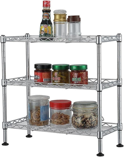 Your Home Storage with the UltraZinc 3-Tier Cabinet Organizer - Adjustable Shelves, for Kitchen Pantry, Bathroom, and Closet