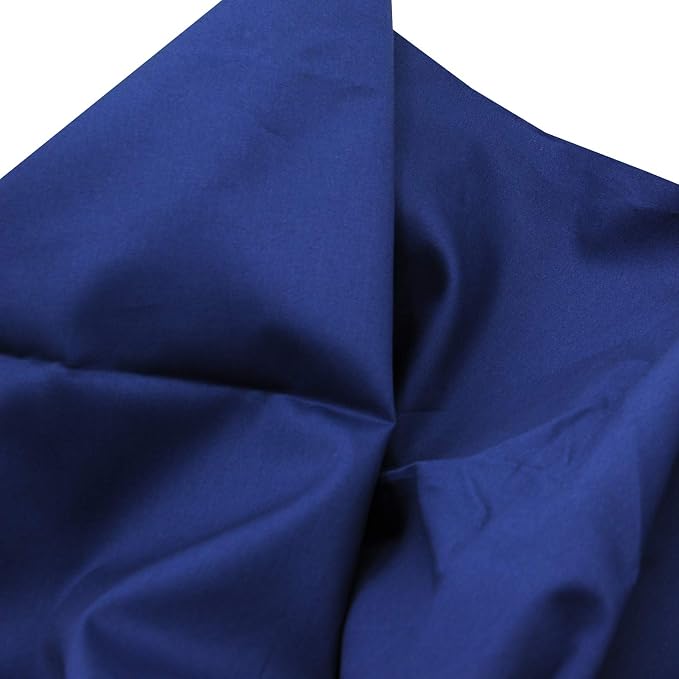 Pre-Cut Quilting Cotton Twill Navy Blue Candy Color Fabric Craft Cloth DIY for Sewing Crafting 61" by 1 Yard Rose Flavor