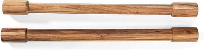Ironwood Gourmet Acacia Wood Rolling Pins, Set of 2 Long Rolling Pins