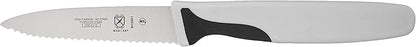 Mercer Culinary M19901P Millennia Black Handle, 3-Inch Slim Serrated, Paring Knife