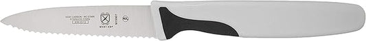 Mercer Culinary M19901P Millennia Black Handle, 3-Inch Slim Serrated, Paring Knife