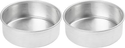 Winco ACP-083 Winware 8-by-3-Inch Aluminum Layer Cake Pan, 1 Count (Pack of 2)