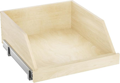 LOVMOR Pull Out Cabinet Organizer, Pull Out Drawers for Cabinets, Slide Out Wood Drawer Shelf, Beveled 8" High Pull Out Organizers for Kitchen Pantry, 19½" W×21" D