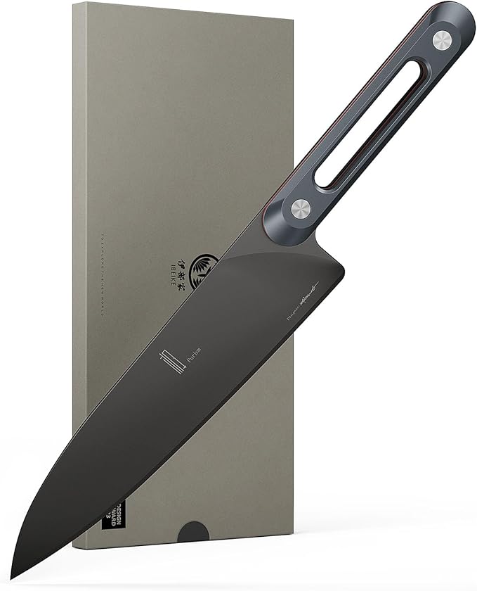 Japanese Chef Knife 8 Inch: ZDF-905 Powder Steel, Ultra Sharp Kitchen Knife, Full Tang Professional Chef Knife with Interchangeable Aluminum Handle, Purism Series