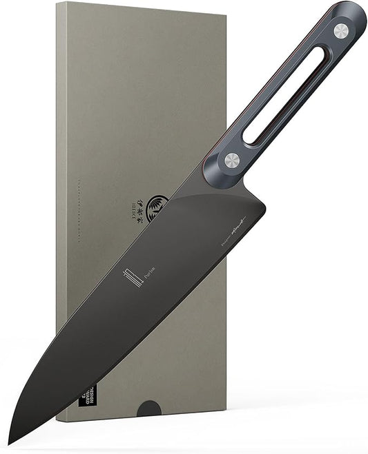 Japanese Chef Knife 8 Inch: ZDF-905 Powder Steel, Ultra Sharp Kitchen Knife, Full Tang Professional Chef Knife with Interchangeable Aluminum Handle, Purism Series