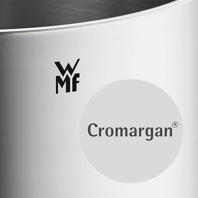 WMF Function 4 5-Piece Induction Saucepan Set, Glass Lid with 4 Pouring Functions, Polished Cromargan Stainless Steel, Induction Pots Set, Inner Scale