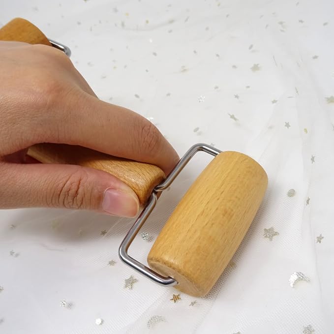 Honbay 1PCS Double Ended Wooden Roller for Dough, Pottery, Clay, Diamond Painting