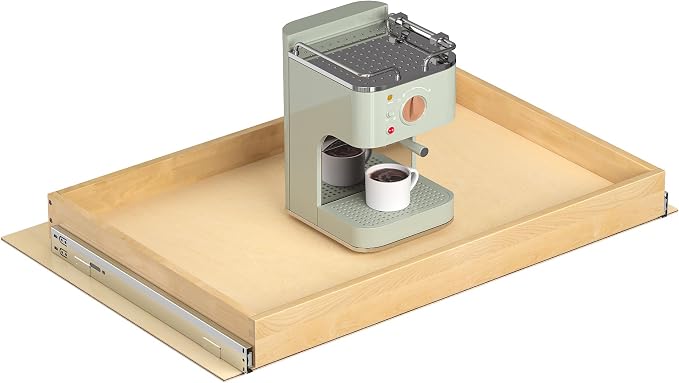 Pull Out Cabinet Organizer, 32" W x 21" D Soft Close Pull Out Drawers for Cabinets with Heavy Duty Slides, Wood Slide Out Drawers for Kitchen Cabinets