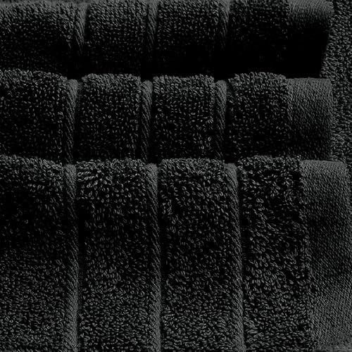 Tens Towels 2 Piece Extra Large Bath Sheets 35 x 70 Inches, Black