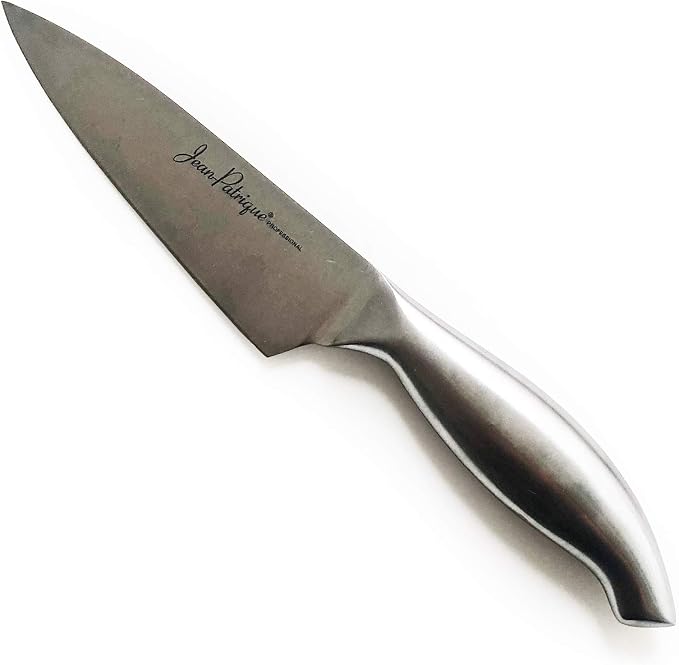 Jean-Patrique Professional Chef Knife Chopaholic - Ergonomic Stainless Steel Handle - Utility Knife for Chopping, Cutting, Dicing and Carving - 6 Inch