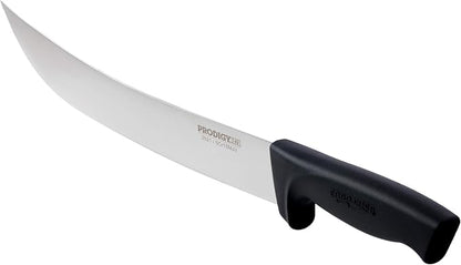 Ergo Chef Prodigy Series 12-Inch Cimeter Curved Blade Breaking Knife with 8 Inch Meat Carving Fork (2pc. Set)