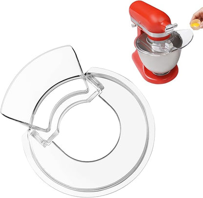 Pouring Shield for KitchenAid Mixer- Mixer Splash Guard for 3.5 Quart Tilt-Head Stand Mixer - Mixer Shield with Removable Pouring Chute, Mixer Accessories and Attachments
