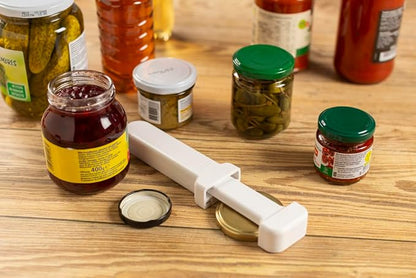 Kuhn Rikon Compact Jar Opener – Easy Grip Adjustable Lid Remover for All Jar Sizes, Ergonomic & Arthritis-Friendly Kitchen Tool, Swiss-Engineered Design