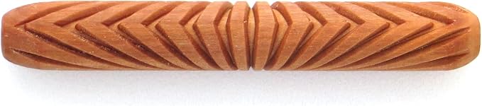 MKM Pottery Tools Wood Hand Rollers for Clay (HR-13 Starburst)