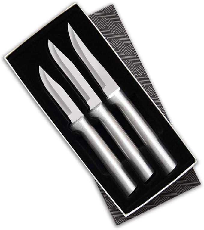Rada Cutlery Paring Knife Galore Gift Set (S01), 3-Piece Knife Set, Stainless Steel Blades, Sliver Handle