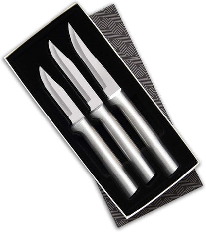 Rada Cutlery Paring Knife Galore Gift Set (S01), 3-Piece Knife Set, Stainless Steel Blades, Sliver Handle