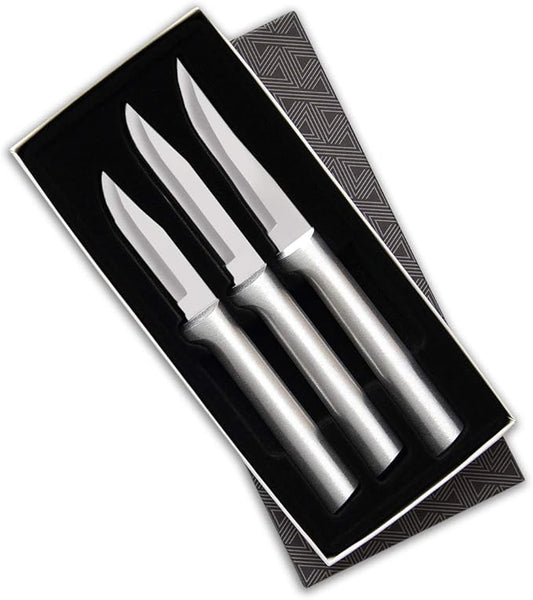Rada Cutlery Paring Knife Galore Gift Set (S01), 3-Piece Knife Set, Stainless Steel Blades, Sliver Handle