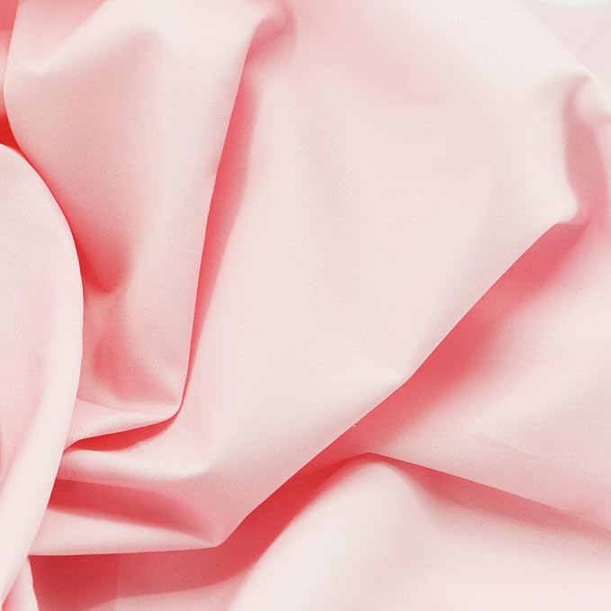 Pre-Cut Quilting Cotton Twill Baby Pink Candy Color Fabric Craft Cloth DIY for Sewing Crafting 61" by 1 Yard Rose Flavor