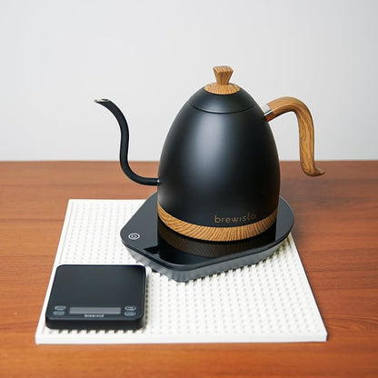 Brewista Artisan Electric Gooseneck Kettle, Water Boiler with LCD Panel, Precise Temperature Control, Fast Boiling and Keep Warm Settings for Pour-Over Coffee & Tea, Café, 1 Liter (Matte Black)