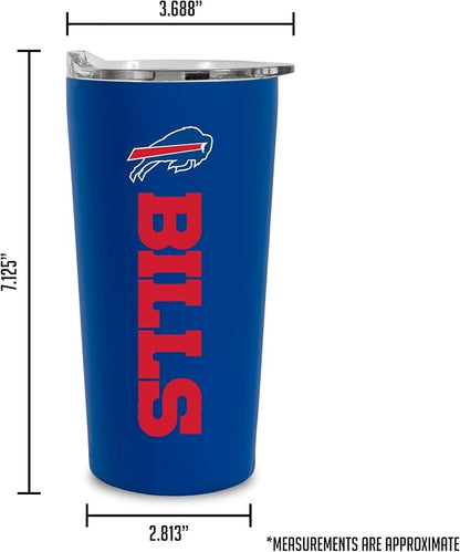 Rico Industries NFL Football Soft Touch, Easy Grip Tumbler
