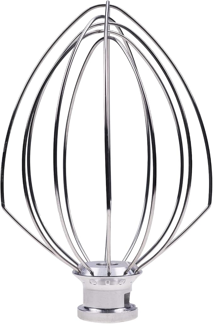 K5ADH Dough Hook & K5AB Flat Beater & K5AWW Wire Whip-3 Pieces Replacement for KitchenAid 5-QT Bowl-Lift Stand Mixer